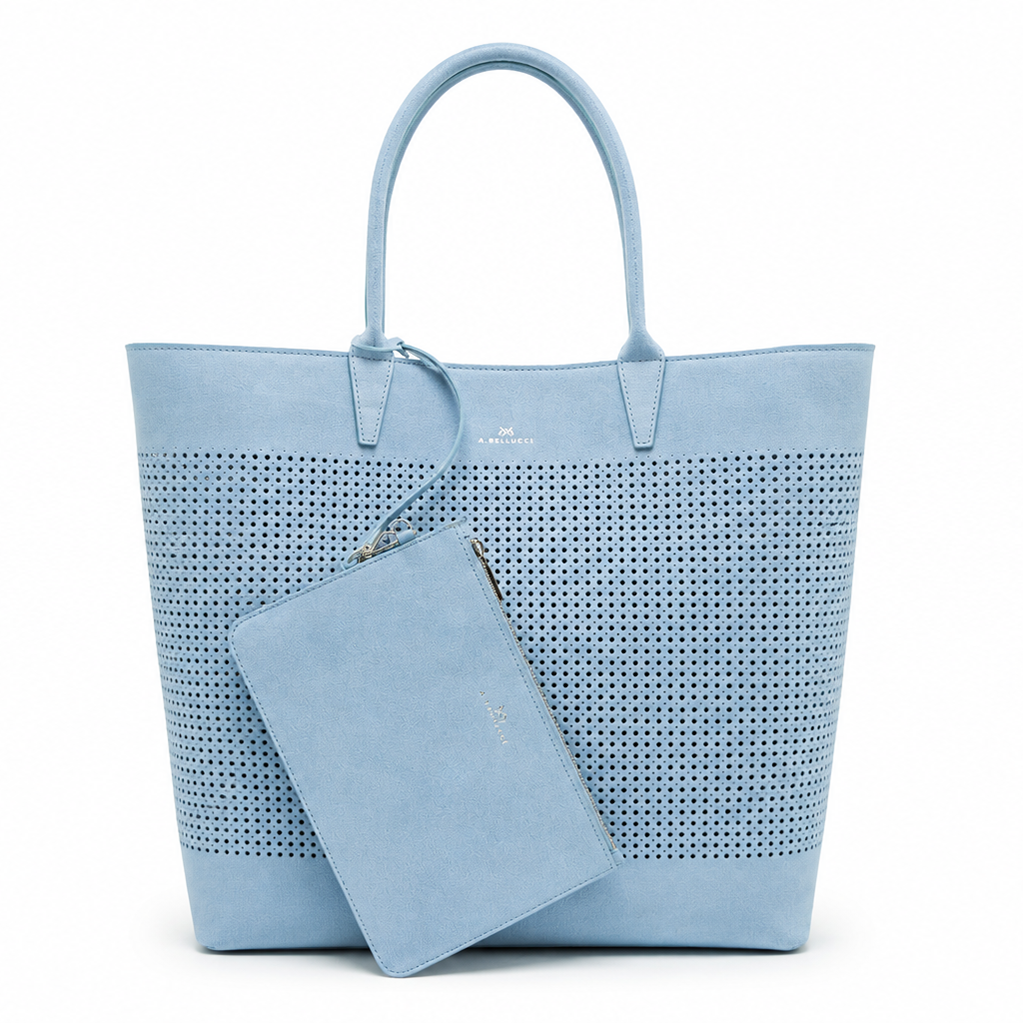 Borsa Tote Cecile in Camoscio Traforato