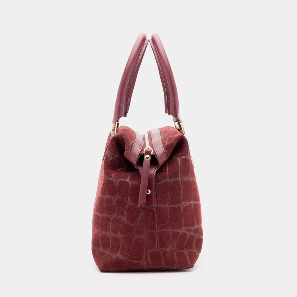 TOTEBAG SOFIE – SUEDE STAMPATO COCCO E VITELLO SOUVAGE