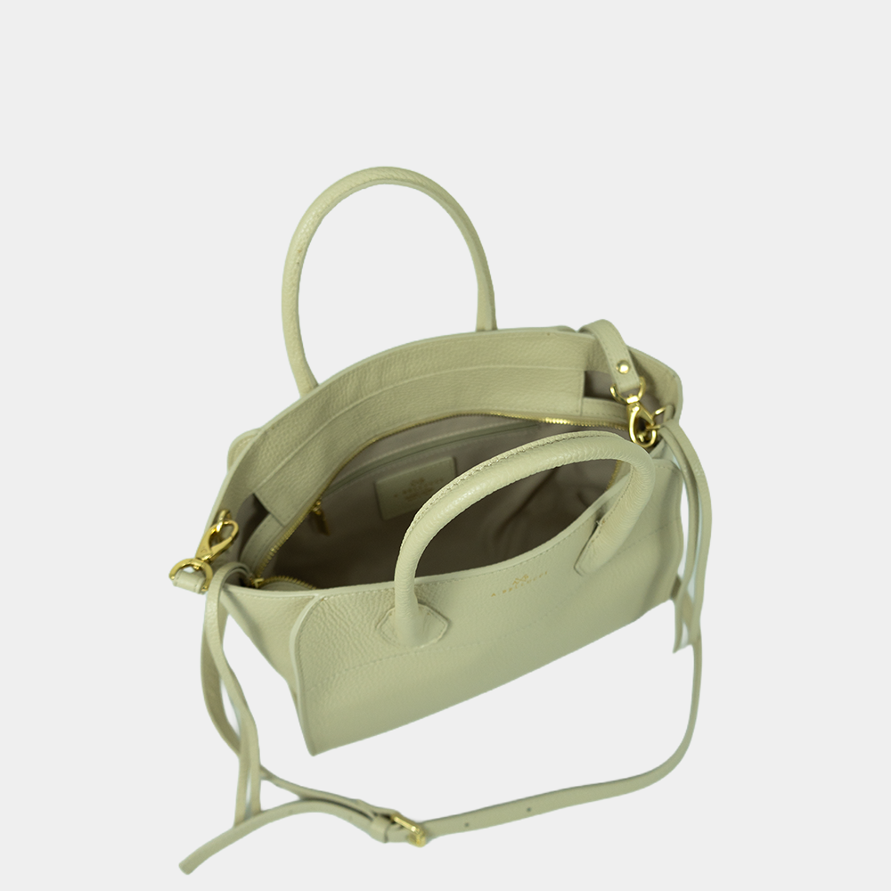 Borsa Tote Louren Media in Vitello Dollaro