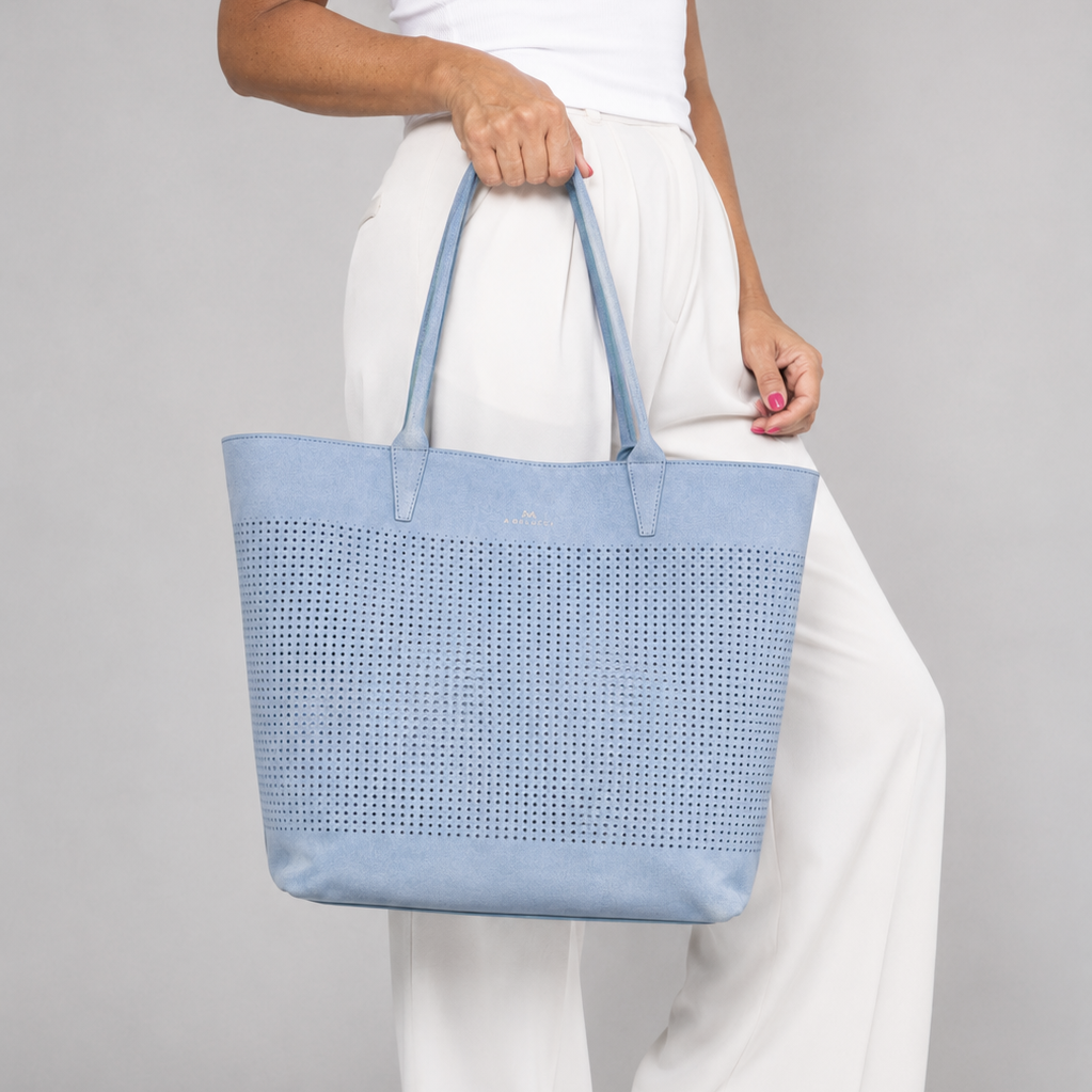Borsa Tote Cecile in Camoscio Traforato