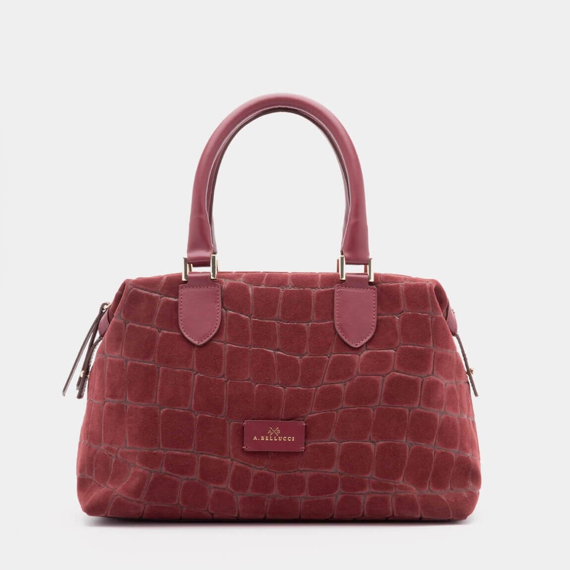 TOTEBAG SOFIE – SUEDE STAMPATO COCCO E VITELLO SOUVAGE