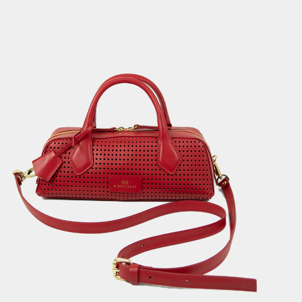 Bauletto Danielle Mini in Vitello Traforato