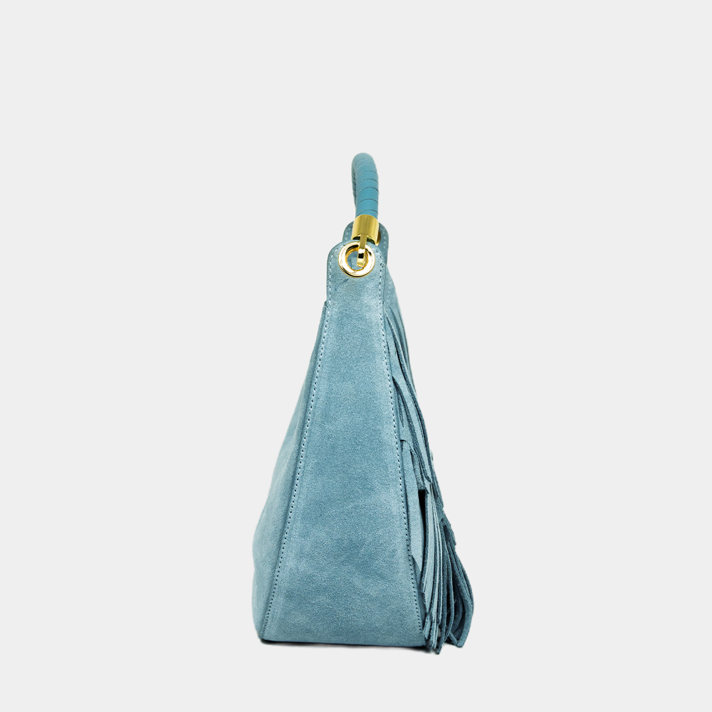 BORSA HOBO MARIENNE – SUEDE CON FRANGE
