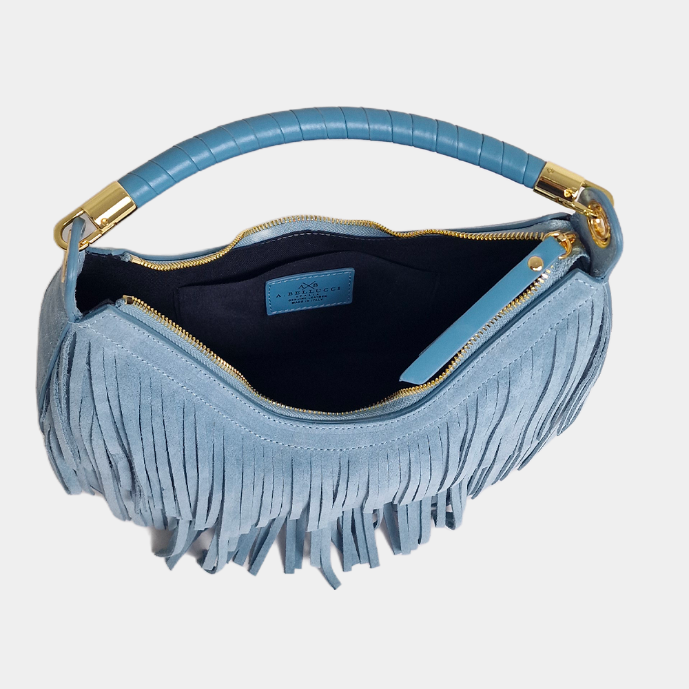 BORSA HOBO MARIENNE – SUEDE CON FRANGE