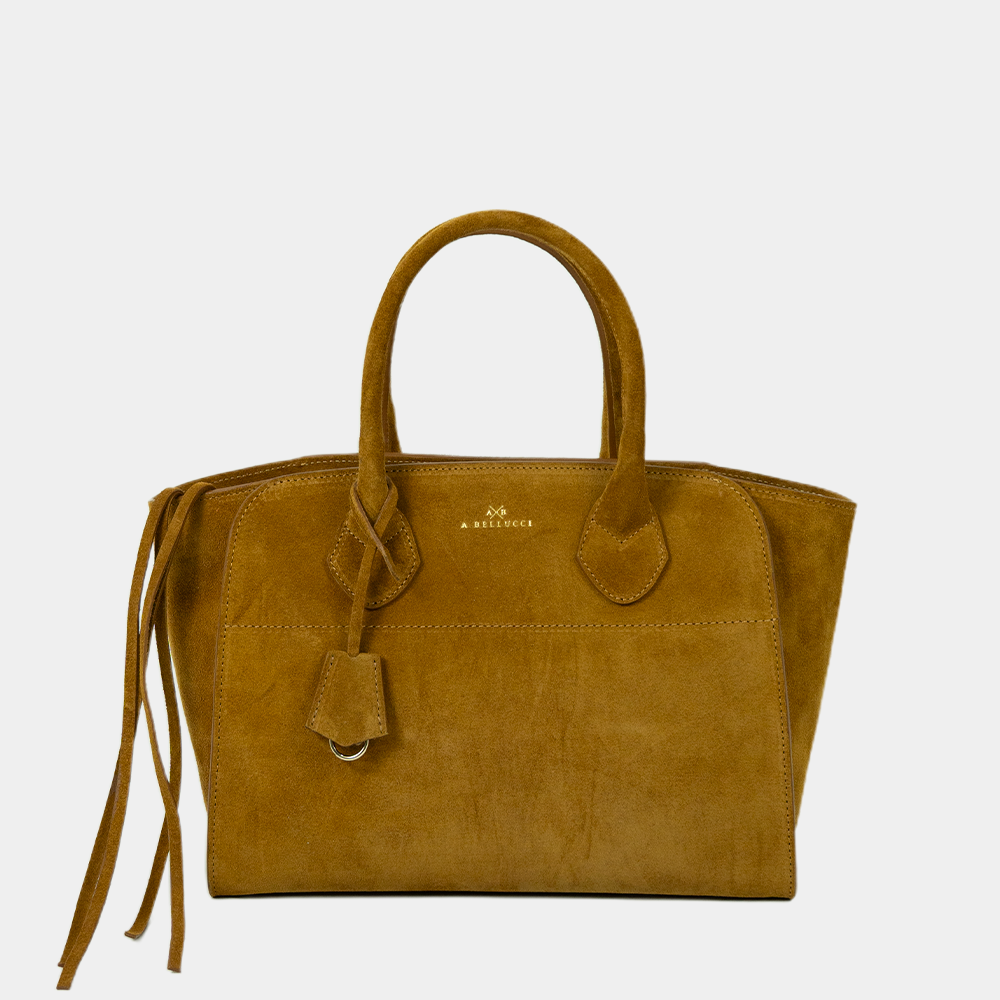Borsa Tote Louren Media in Camoscio