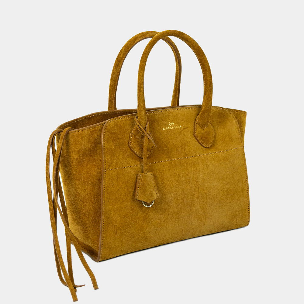 Borsa Tote Louren Media in Camoscio