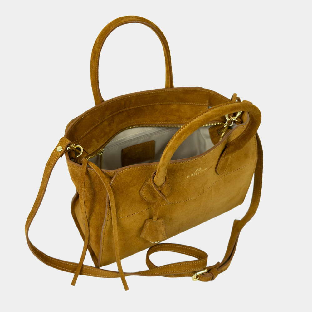 Borsa Tote Louren Media in Camoscio